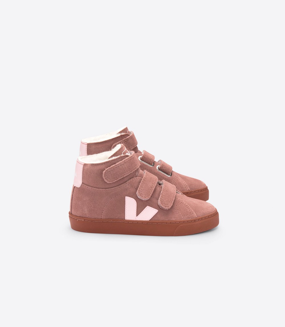 Veja Sneakers Copii - Esplar Mid Fured - Roz - 3594260-WN